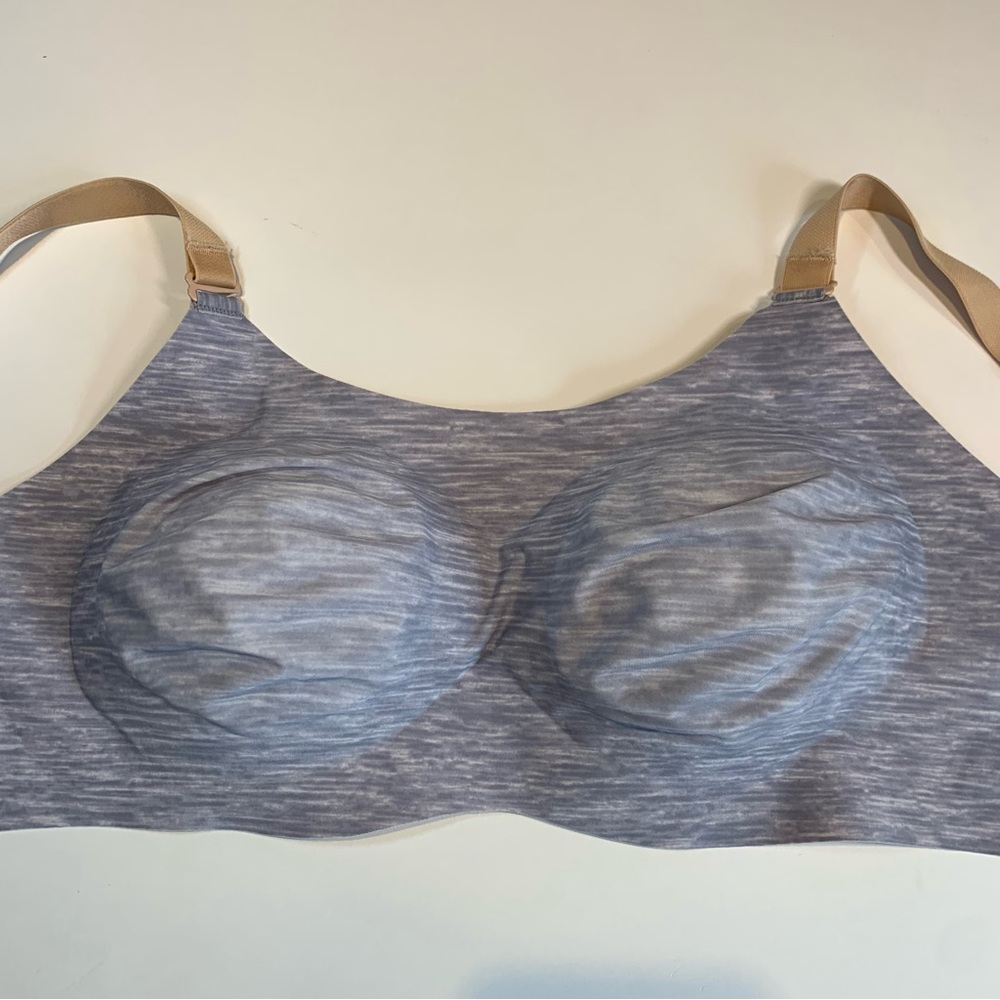 Size 6 Knix reversible nude and blue padded evolution bra - Picture 13 of 14